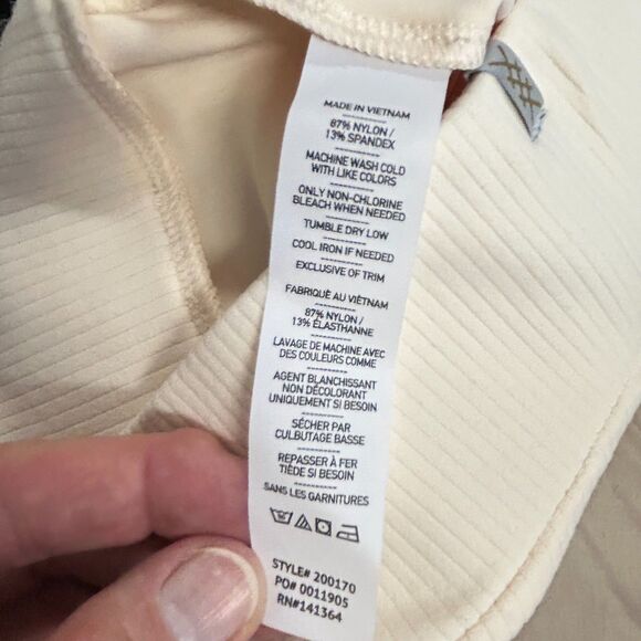 RHONE NWT Cream Ripple Knit Wide Leg Lounge Pants Size XXL (US 18-20) - Picture 10 of 15